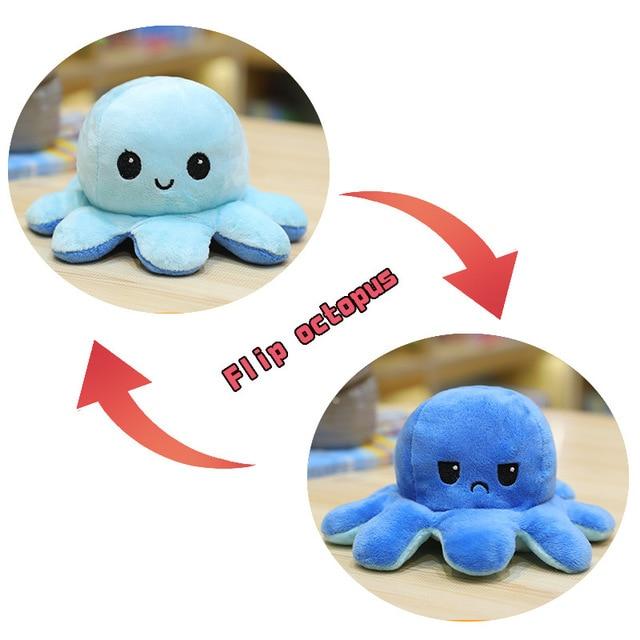 reversible squid plush