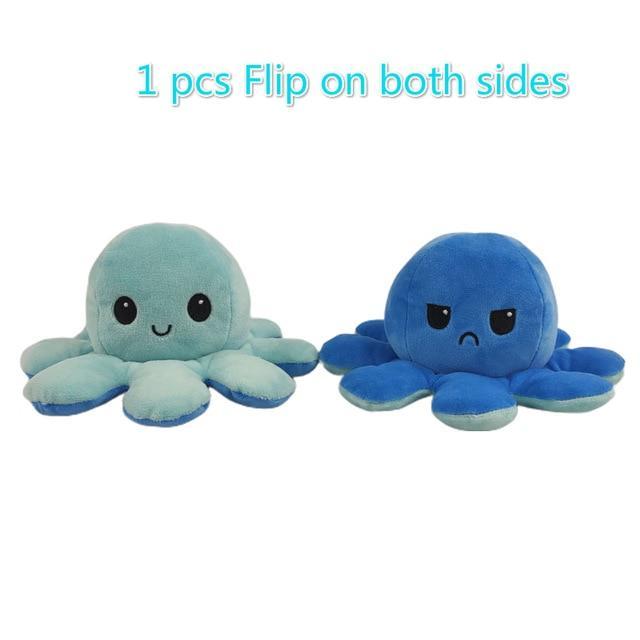 flippable stuffed octopus